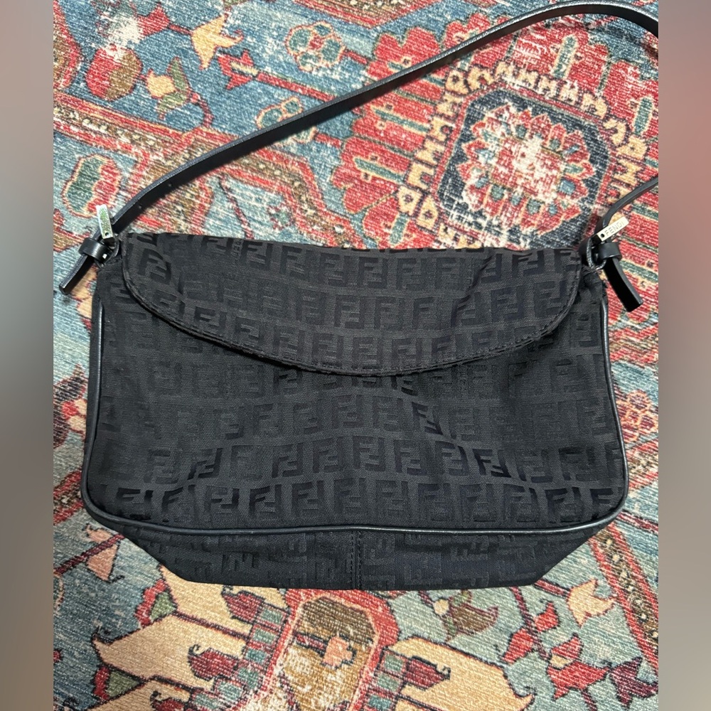 Vintage Fendi Zucca Bag 90s Y2K EUC Shoulder Trend